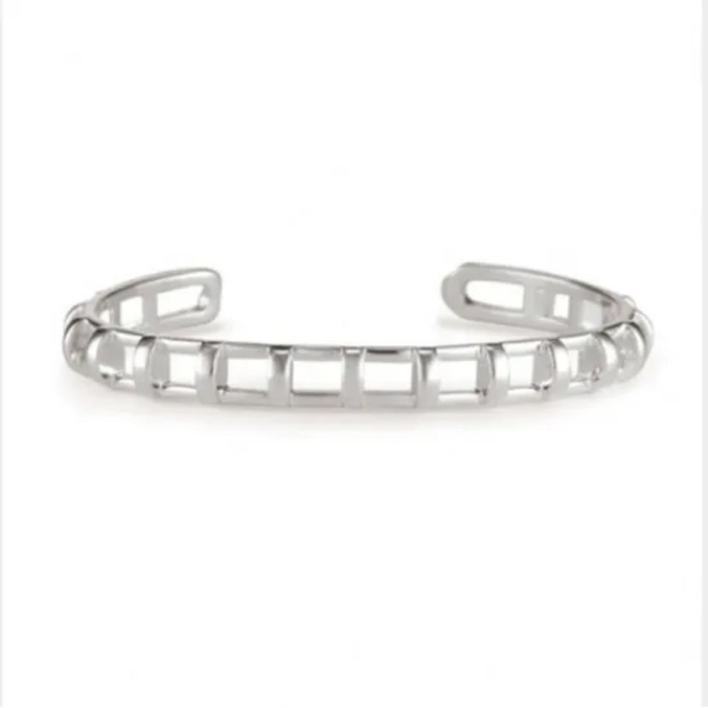 Stella & Dot Cage Cuff Silver